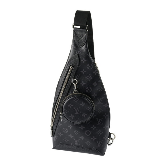 Louis Vuitton Waist Bag Body Monogram Eclipse Black Duo Sling Gray